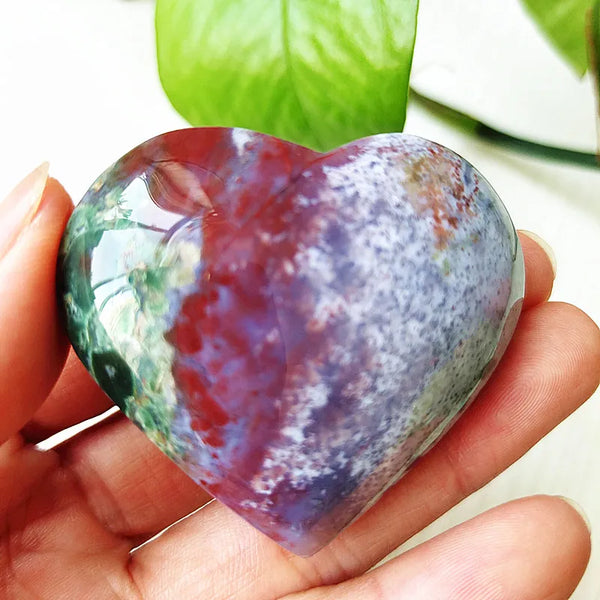 Green Moss Agate Heart-ToShay.org
