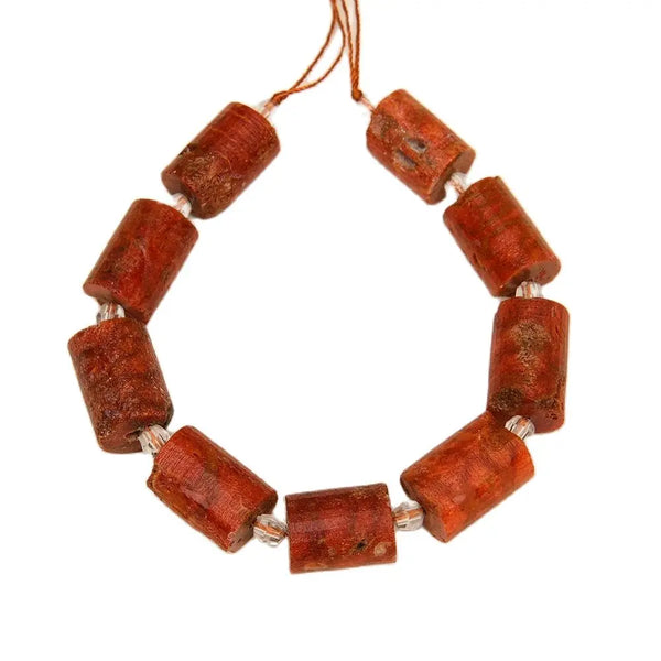 Red Orange Coral Beads-ToShay.org