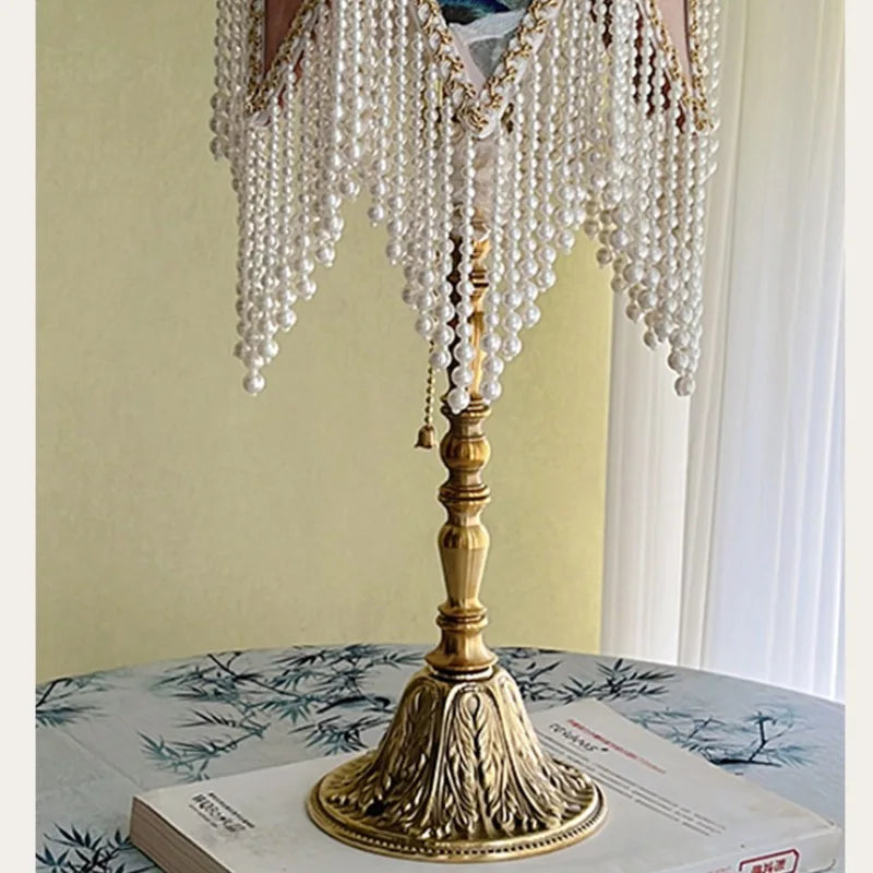 Jacquard Bead Lampshade-ToShay.org