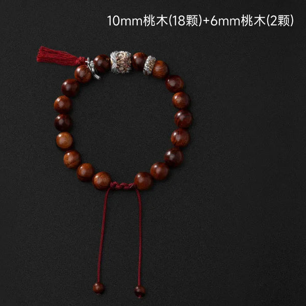 Brown Peach Wood Bracelet-ToShay.org
