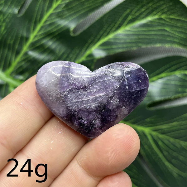 Purple Mica Crystal Heart-ToShay.org