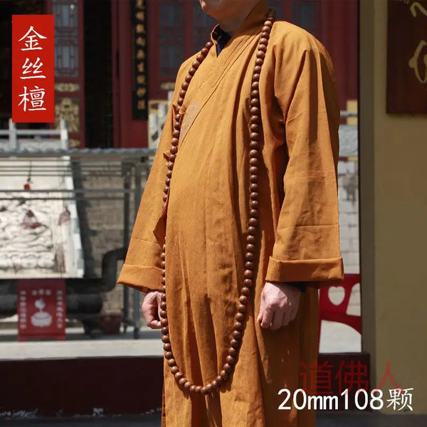 Gold Sandalwood Buddha Beads-ToShay.org