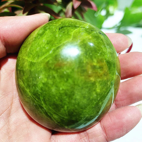 Natural Green Opal Crystal Palm Stone Yoga Exercise Spiritual Meditation Healing Crystals Room Decor Feng Shui Home Decortions-ToShay.org
