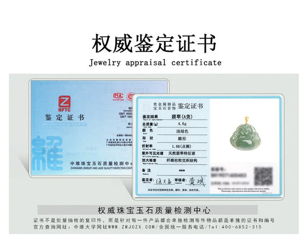 Green Jadeite Buddha Pendant-ToShay.org