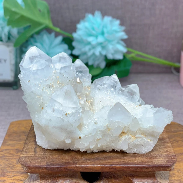 Clear Pineapple Quartz Cluster-ToShay.org