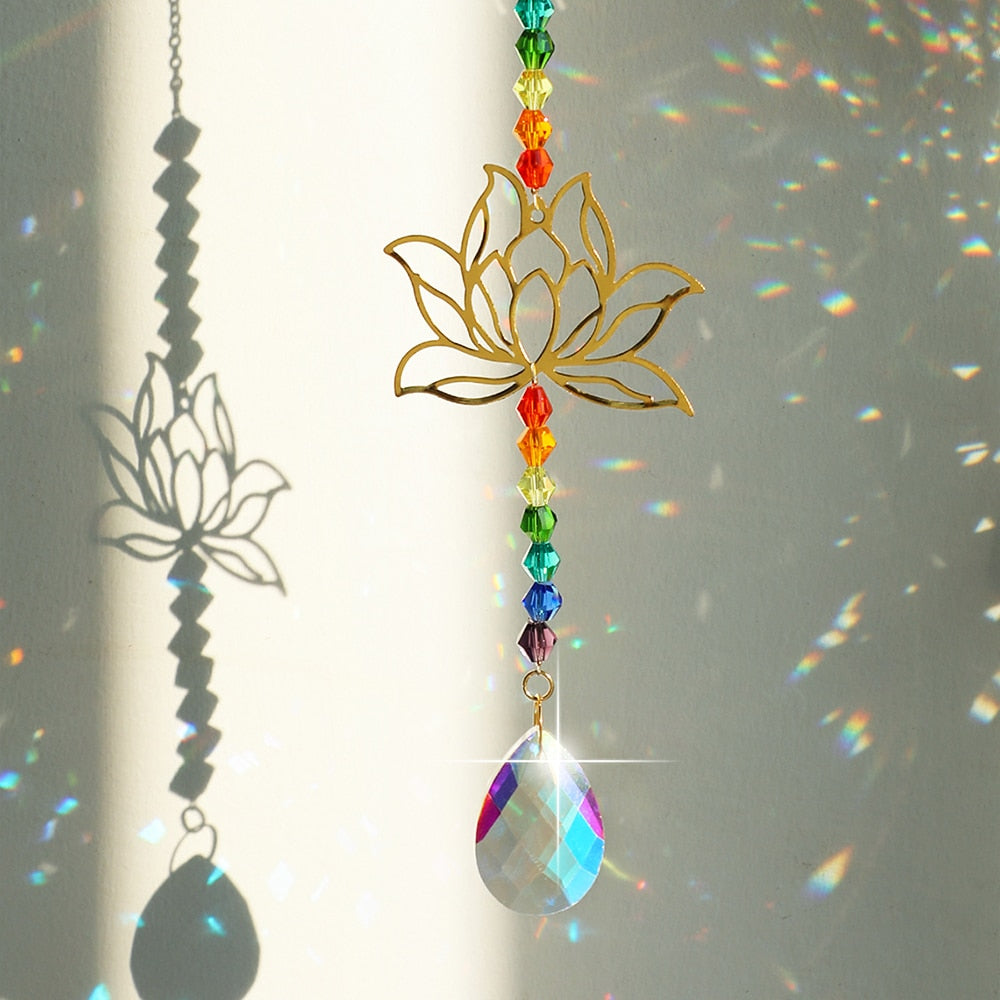 Sun Moon Crystal Sun Catcher-ToShay.org