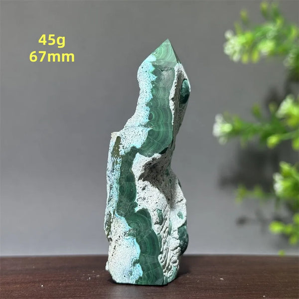 Blue Chrysocolla Tower Stone-ToShay.org