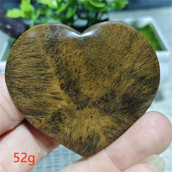 Black Hair Agate Heart-ToShay.org