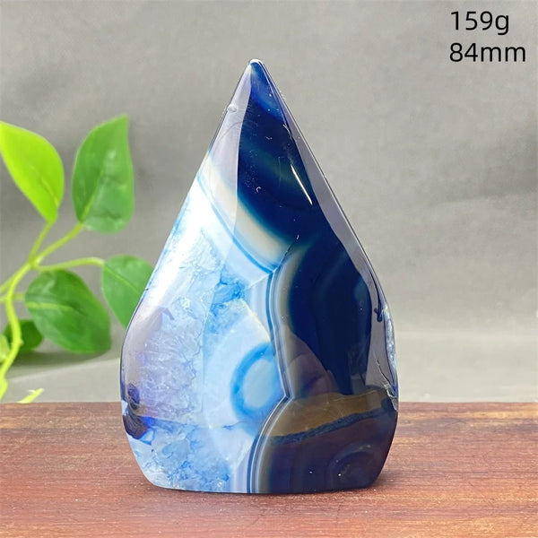 Blue Striped Agate Torch-ToShay.org