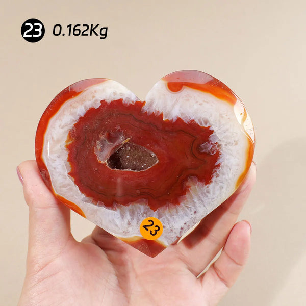 Orange Carnelian Heart-ToShay.org