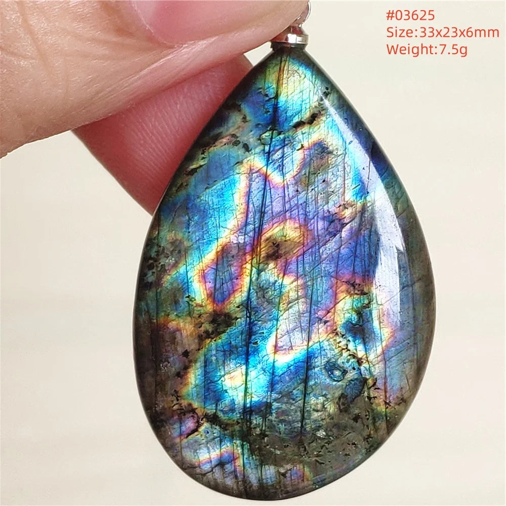 Blue Purple Labradorite Pendant-ToShay.org