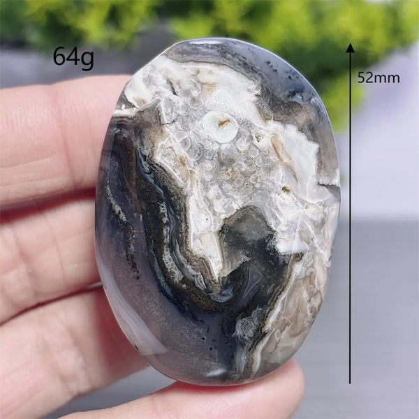 Fire Agate Palm Stone-ToShay.org