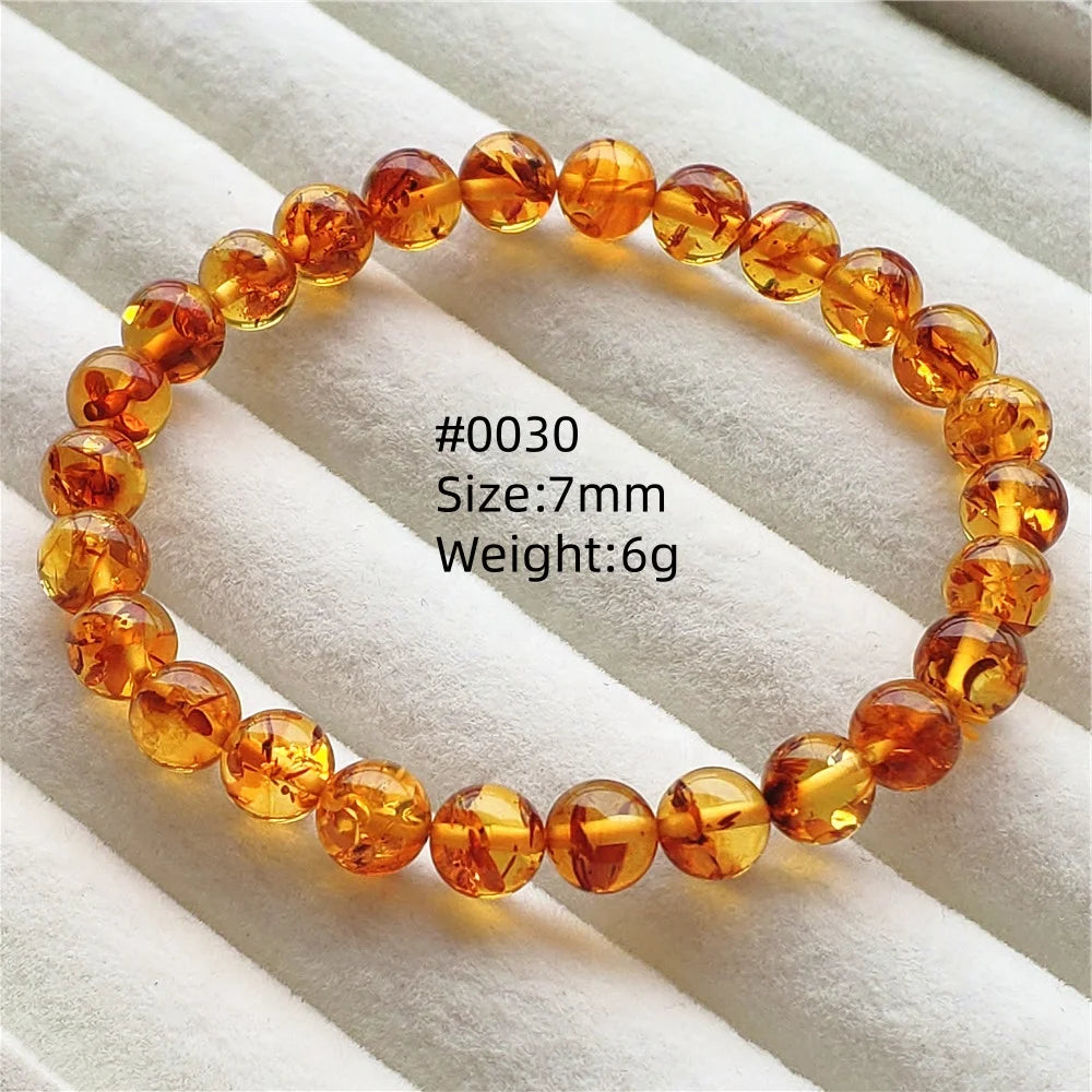 Yellow Amber Bead Bracelet-ToShay.org