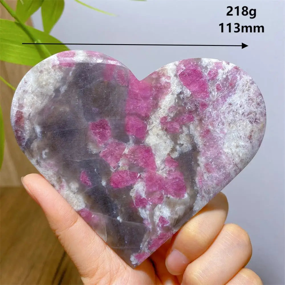Pink Unicorn Tourmaline Heart-ToShay.org