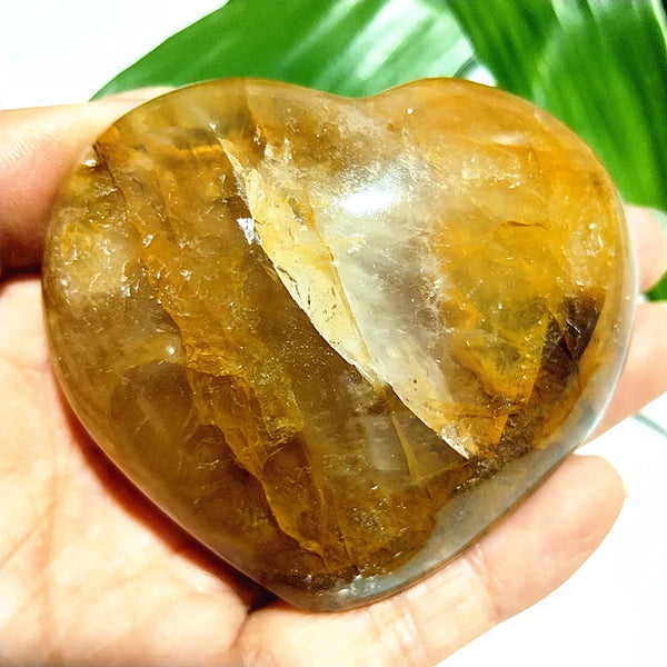 Yellow Blood Quartz Heart-ToShay.org