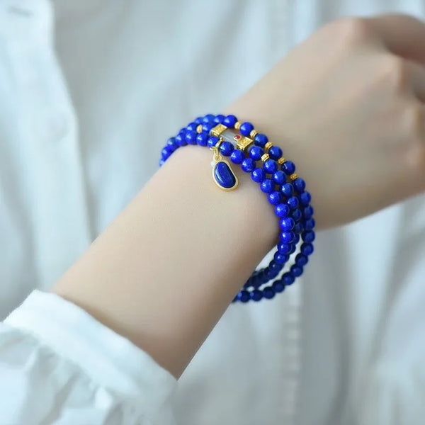 Blue Lapis Lazuli Bracelet-ToShay.org