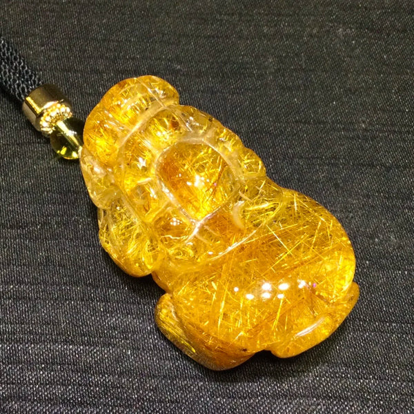 Gold Rutilated Quartz Pi Xiu-ToShay.org