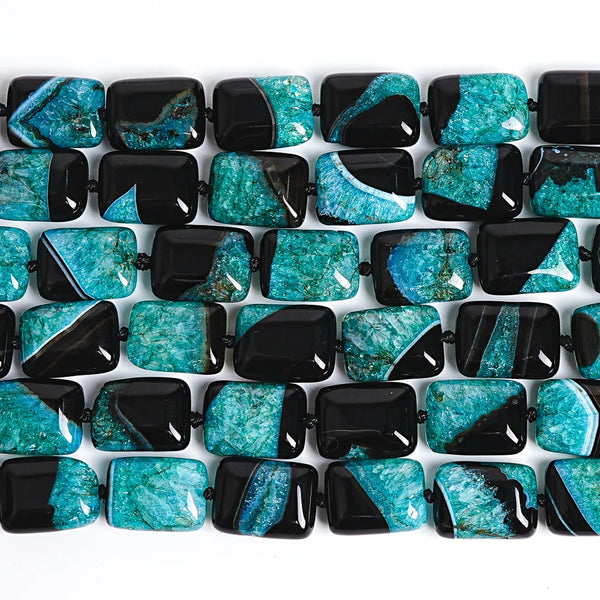 Green Agate Cube Beads-ToShay.org