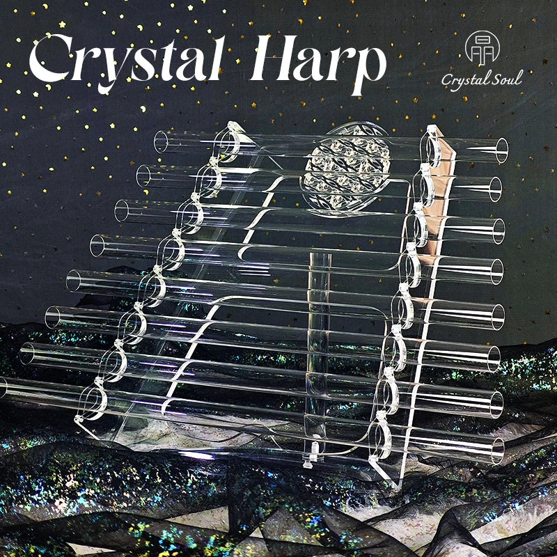 Clear Crystal Singing Harp-ToShay.org