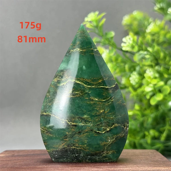 Green Emerald Agate Torch-ToShay.org