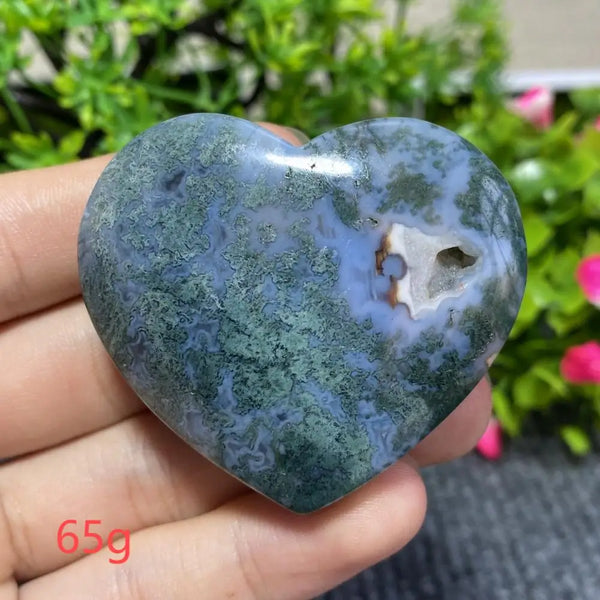 Green Moss Agate Heart-ToShay.org