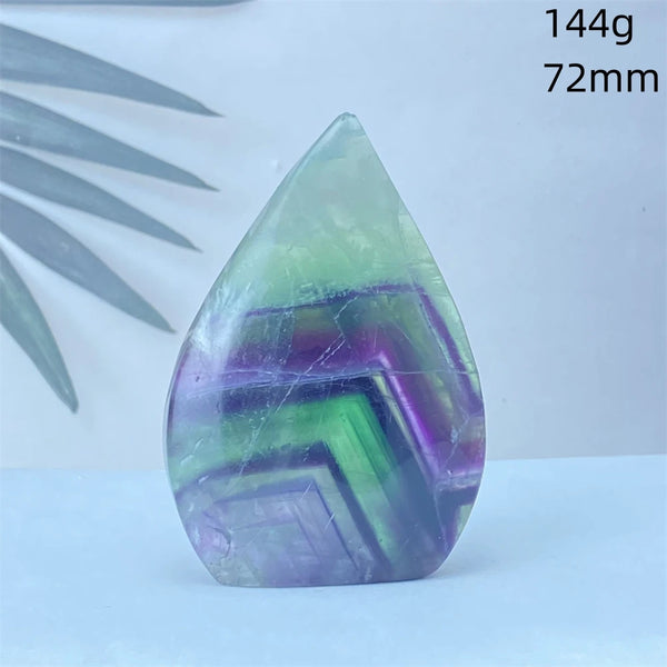 Green Feather Fluorite Torch-ToShay.org
