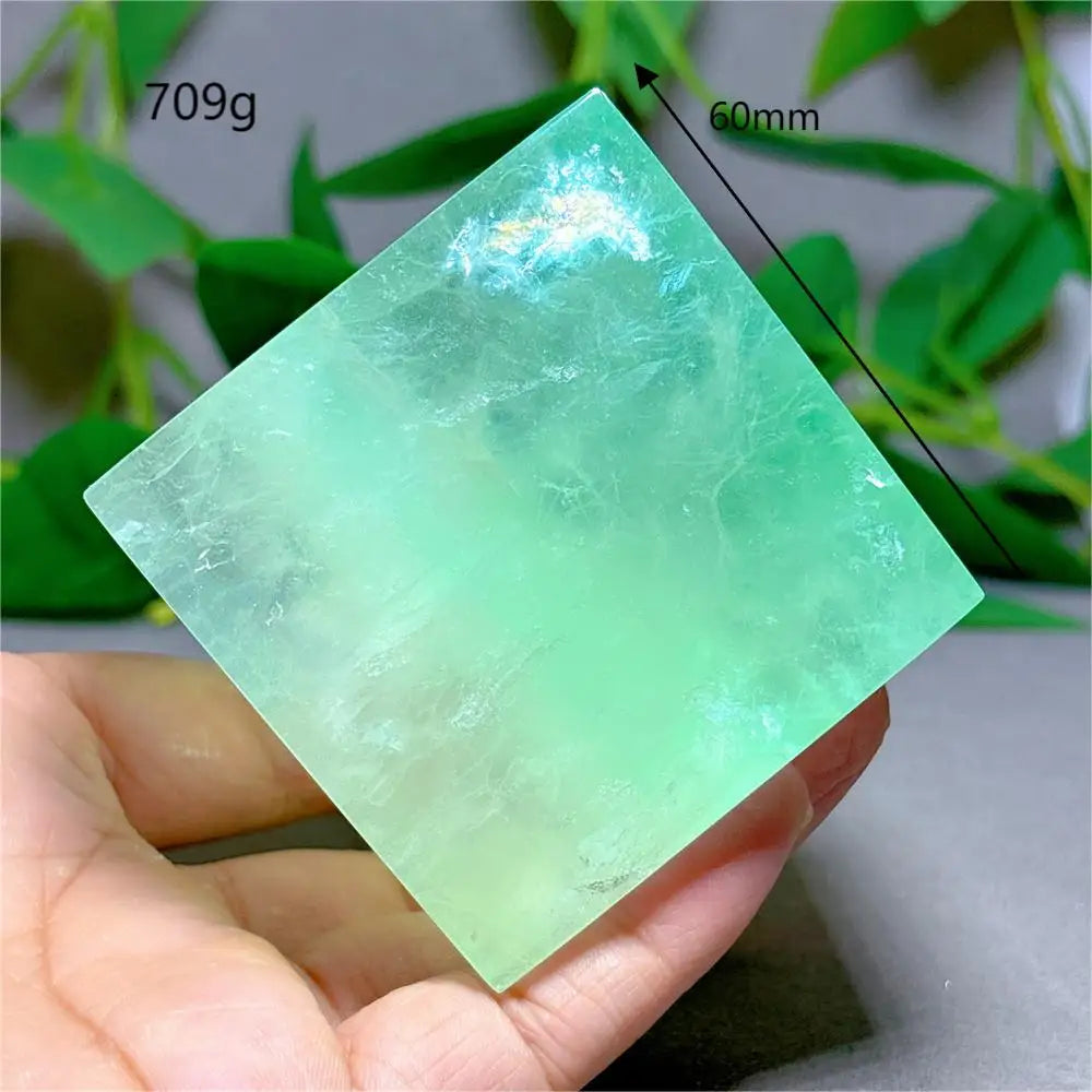 Green Fluorite Cube-ToShay.org