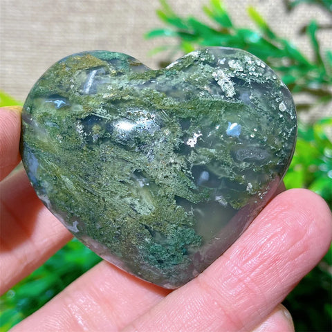 Green Moss Agate Heart-ToShay.org