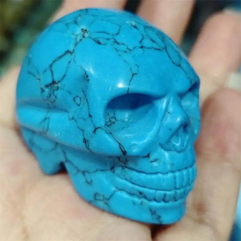Blue Howlite Skull-ToShay.org