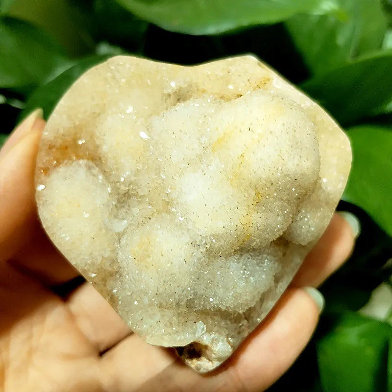 Yellow Crystal Druzy Heart-ToShay.org