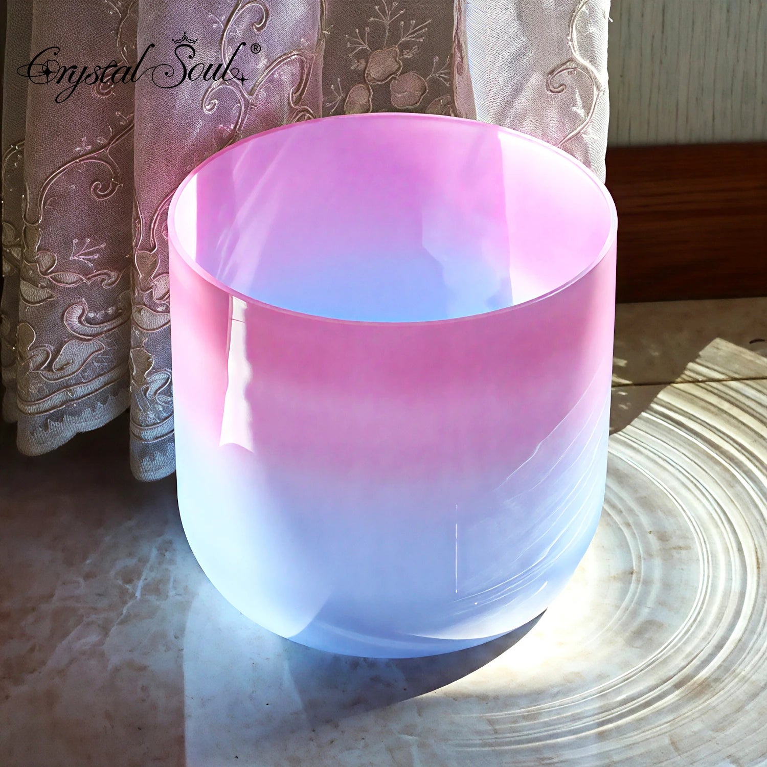 Pink Blue Crystal Bowl Singing-ToShay.org