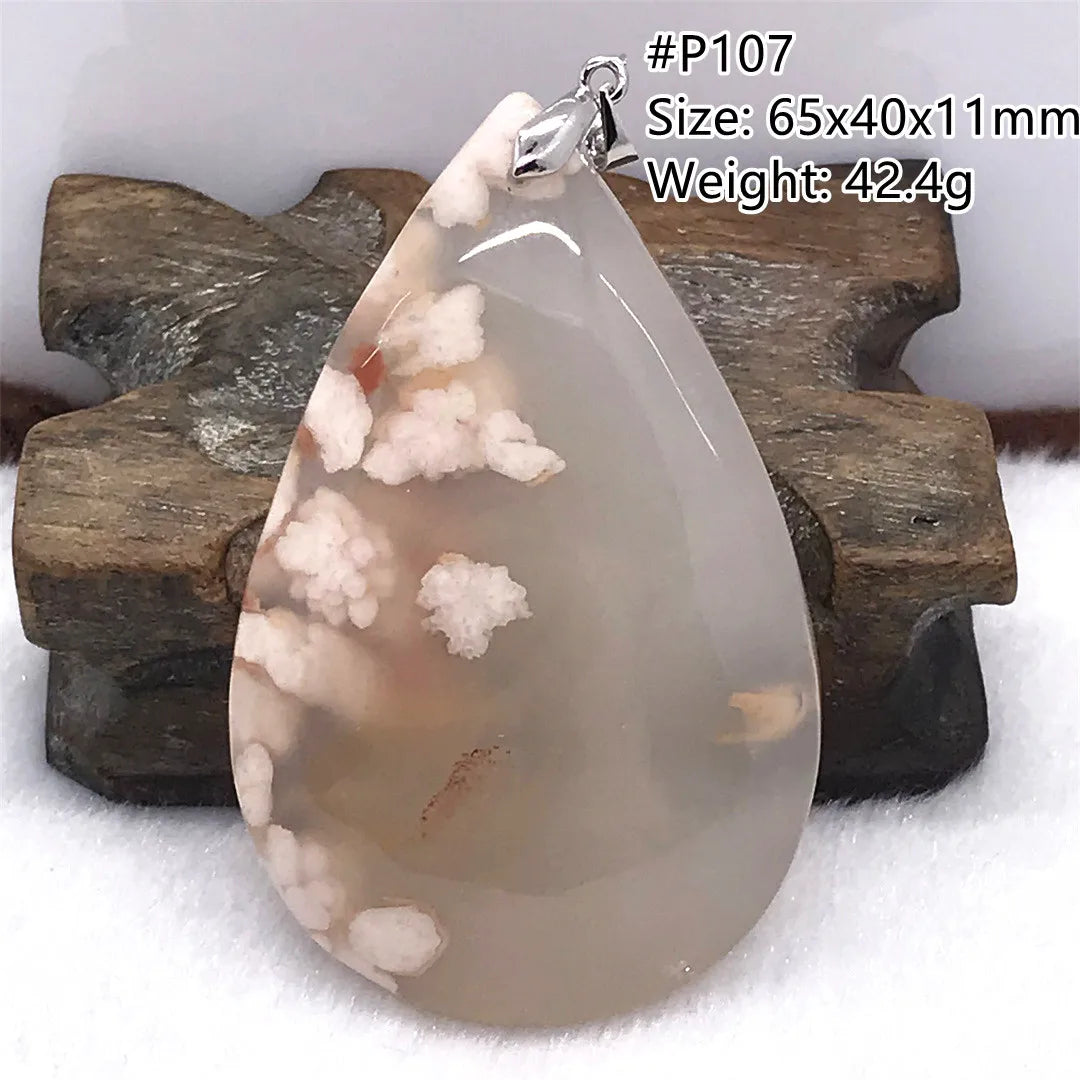 Pink Cherry Agate Pendant-ToShay.org