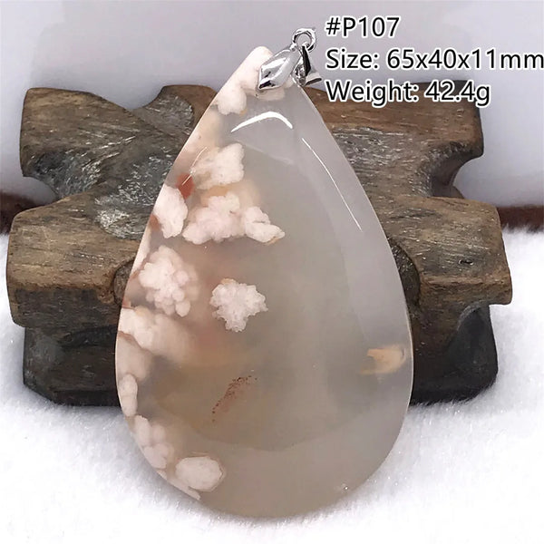 Pink Cherry Agate Pendant-ToShay.org