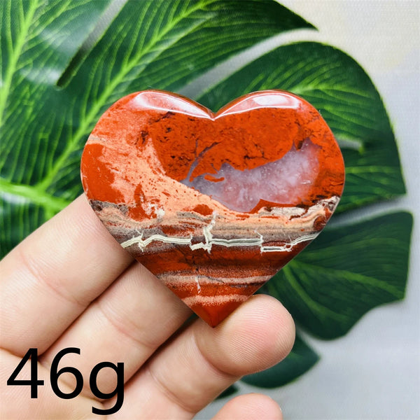 Red Jade Agate Heart-ToShay.org