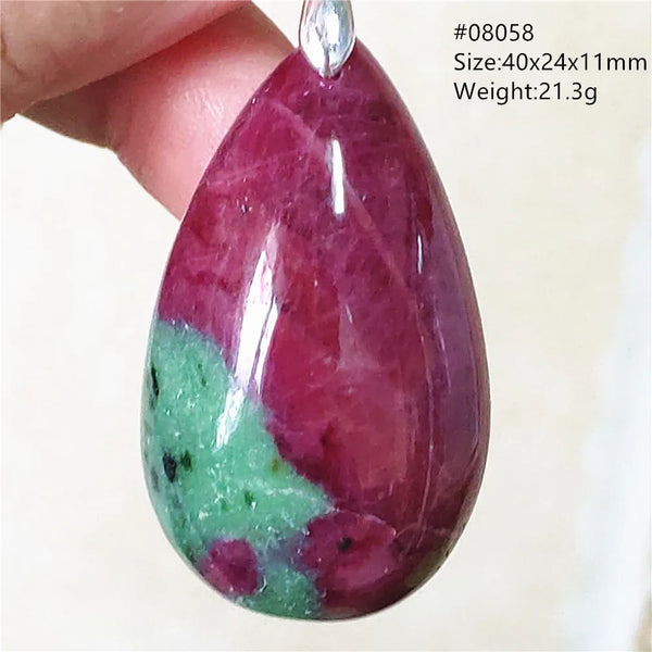 Red Ruby Zoisite Pendant-ToShay.org