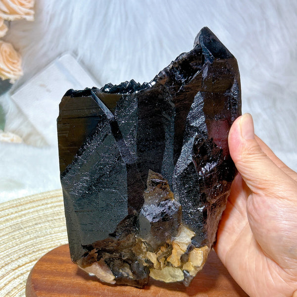 Black Quartz Cluster-ToShay.org