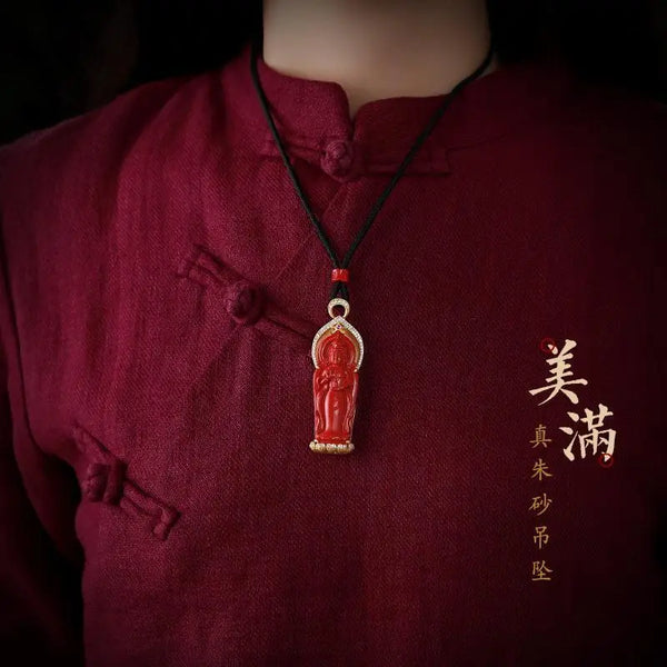Red Cinnabar Guanyin Buddha-ToShay.org
