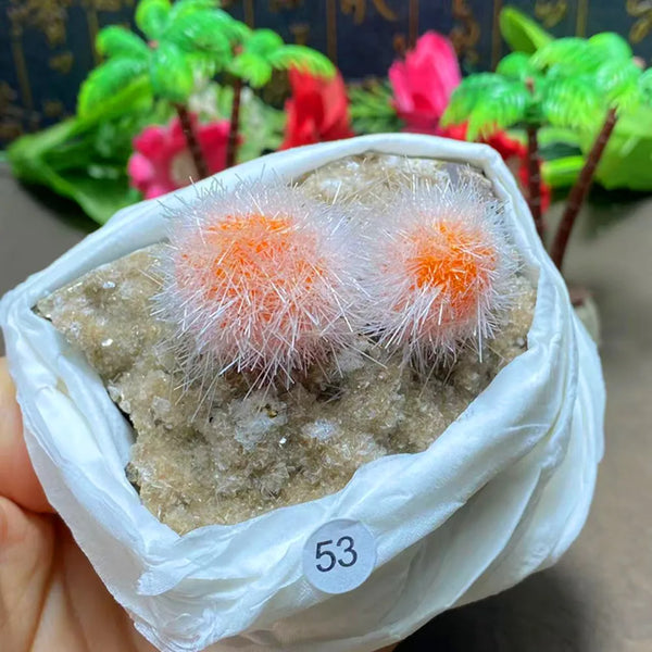 Orange Zeolite Mineral Crystal-ToShay.org