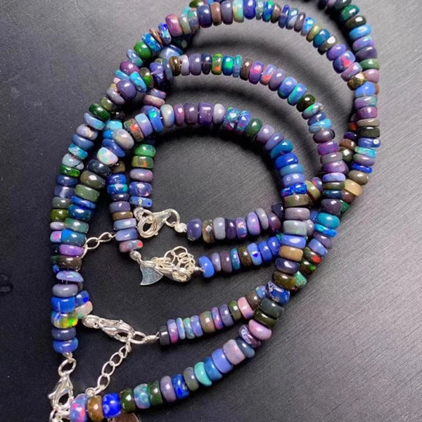 Black Opal Bead Bracelet-ToShay.org
