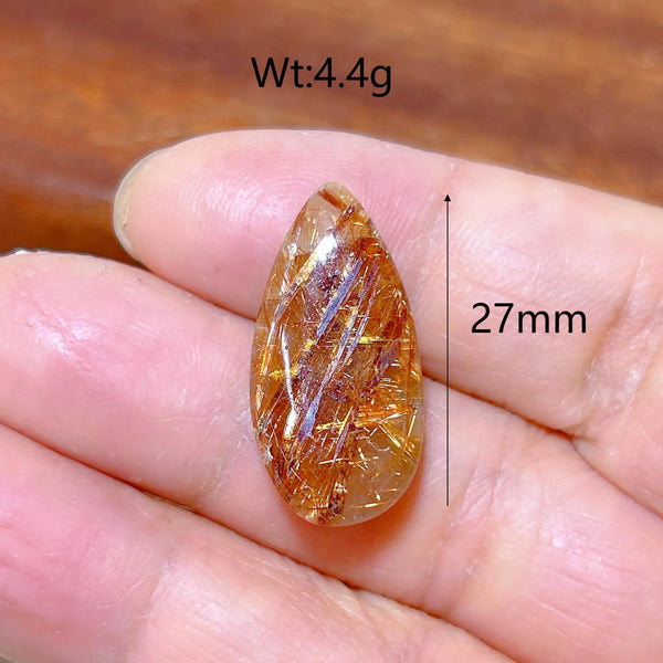 Gold Rutile Quartz Pendant-ToShay.org