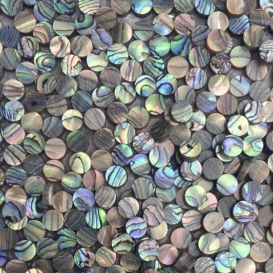 Green Abalone Shell Dots-ToShay.org