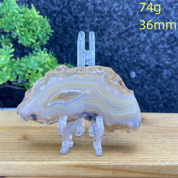 White Agate Geode Slices-ToShay.org