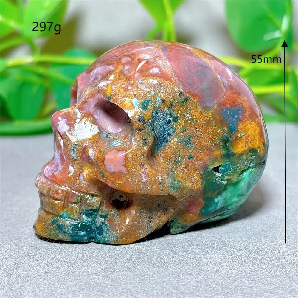 Blue Ocean Jasper Skull-ToShay.org