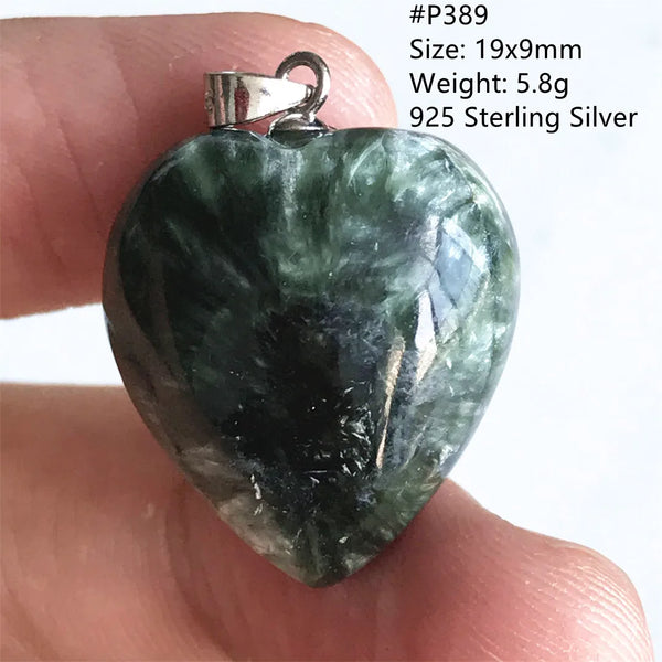 Green Seraphinite Pendant-ToShay.org
