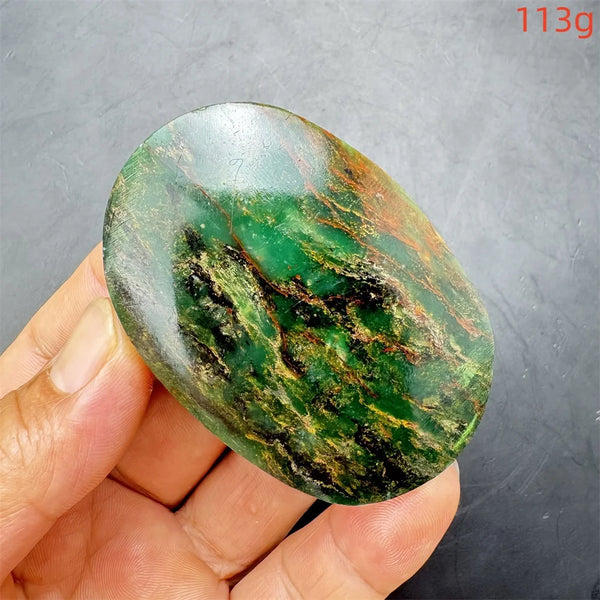 Green Verdite Palm Stone-ToShay.org