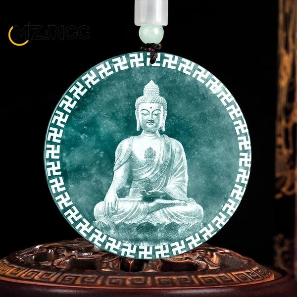 Blue Jadeite Pendant-ToShay.org
