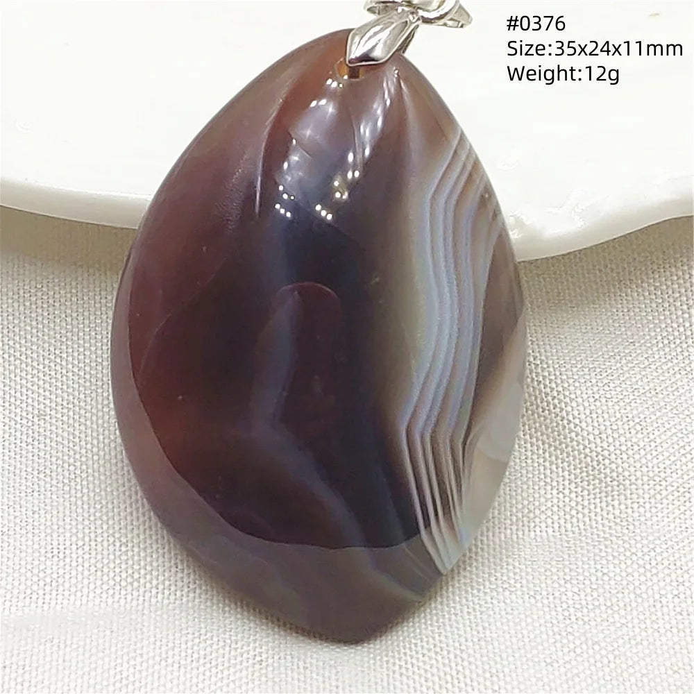 Grey Brown Agate Pendant-ToShay.org