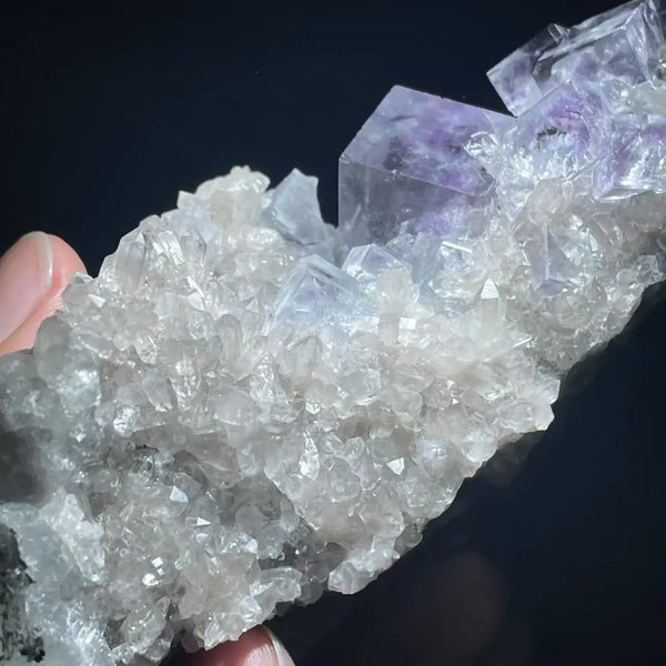 Purple Fluorite Phantom Crystal-ToShay.org