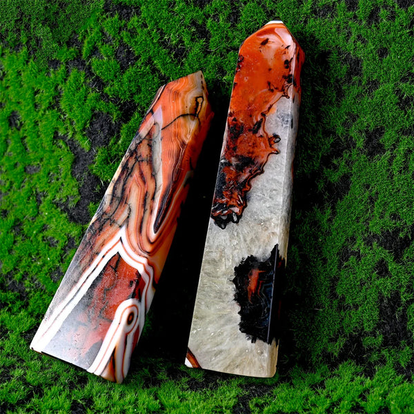 Red Black Agate Tower-ToShay.org