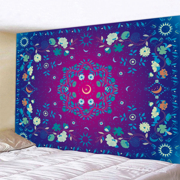 Mandala Moon Art Tapestry-ToShay.org